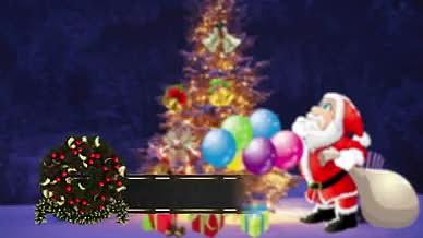 金色圣诞节元素主题文字标题人名字幕条动画包装工程视频的预览图